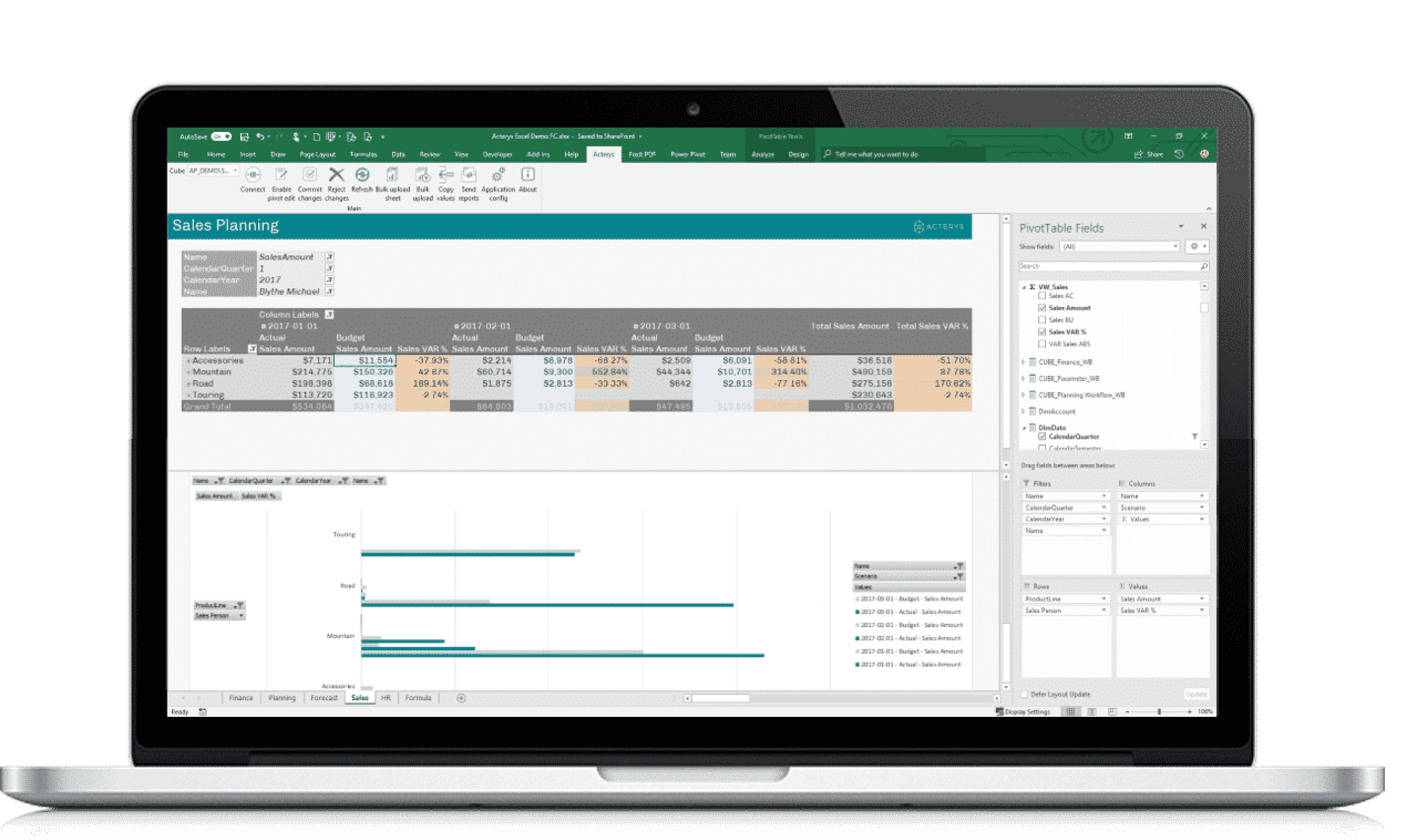 Acterys-Excel-Add-on